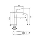 Miscelatore Bidet Serie Eliot Cromato Idrobric IC04.1416.01