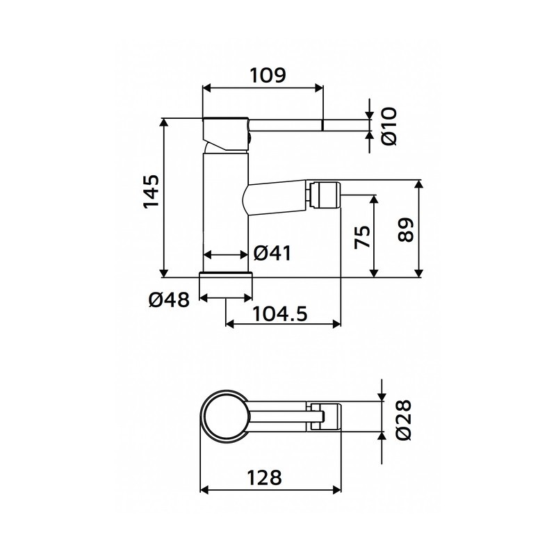 Miscelatore Bidet Serie Cross Idrobric IC04.1276.01