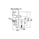 Miscelatore Incasso Doccia con Deviatore Serie Nobel Cromato Idrobric IC04.1193.01