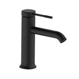 Miscelatore Lavabo Serie Nobel Nero con Piletta Click Clack Idrobric IC04.1194.02
