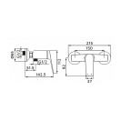 Miscelatore Esterno Doccia Serie Lando Gun Grey Idrobric IC04.1437.03