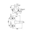 Miscelatore Vasca Serie Lando Gun Grey Idrobric IC04.1438.03