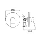 Miscelatore Incasso Doccia Serie Mars Cromato Idrobric IC04.1471.01