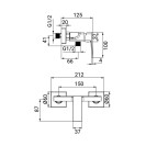 Miscelatore Esterno Doccia Serie Kant Cromato Idrobric IC04.1476.01