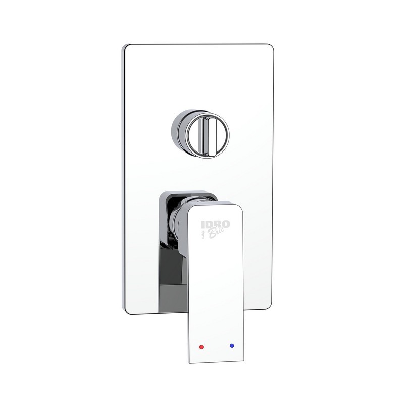 Miscelatore Incasso Doccia con Deviatore Serie Kant Cromato Idrobric IC04.1478.01