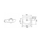 Lavabo Serie Oren 60 cm Bianco Idrobric IC01.0972.05 Lavabo Serie Oren 60 cm Bianco Idrobric IC01.0972.05