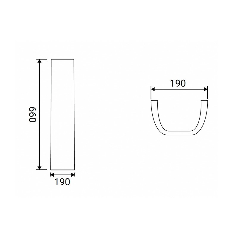 Colonna Serie Oren Bianca Idrobric IC01.0973.06 Colonna Serie Oren Bianca Idrobric IC01.0973.06