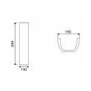 Colonna Serie Oren Bianca Idrobric IC01.0973.06 Colonna Serie Oren Bianca Idrobric IC01.0973.06