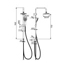 Colonna Doccia Vila 3 Getti Idrobric IC03.0195.01