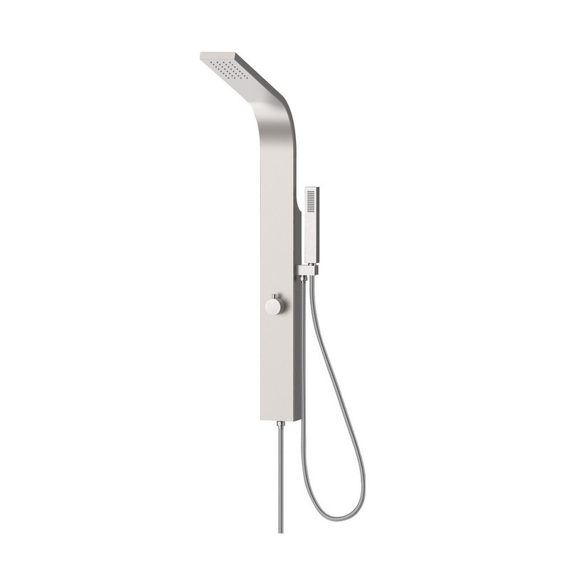 Pannello Doccia Ellen in Acciaio con Spazio Deviatore e Doccetta 1 Getto Idrobric IC03.0345.04