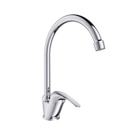 Rubinetto lavello serie antartid, finitura cromata e bocca alta Idroclic IC0804CR