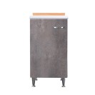 Lavatoio 45x50 corten grigio maniglia destra Negrari 3006DCGDX