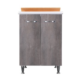 Lavatoio 60x50 corten grigio doppia anta Negrari 3002DCG