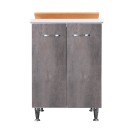 Lavatoio 60x50 corten grigio doppia anta Negrari 3002DCG