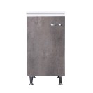 Base 45x50 anta corten grigio maniglia destra Negrari FB3006DCGDX