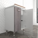 Lavatoio 60x50 corten grigio doppia anta Negrari 3002DCG