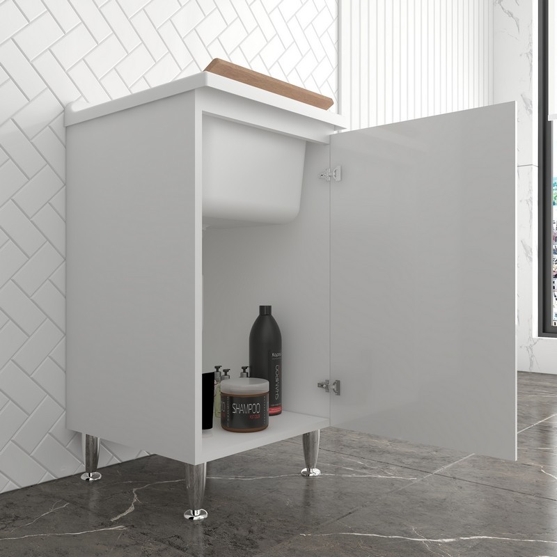Lavatoio 45x50 bianco maniglia sinistra Negrari 3006DSX