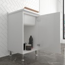 Lavatoio 45x50 bianco maniglia sinistra Negrari 3006DSX