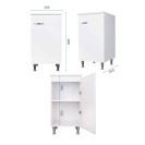 Base 45x50 anta corten grigio maniglia destra Negrari FB3006DCGDX