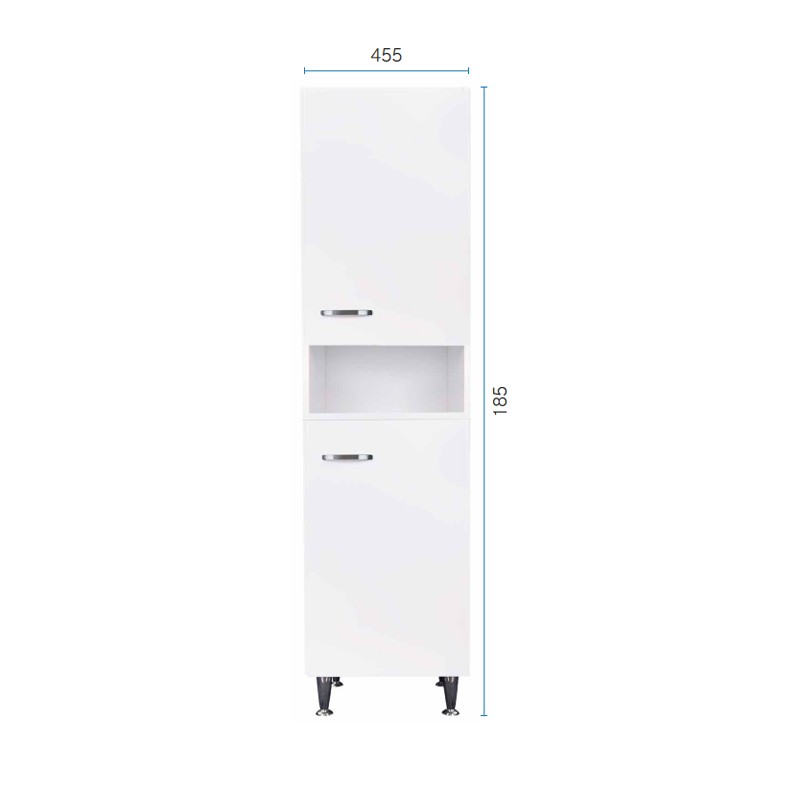 Colonna 45x50 ante bianche maniglie destra Negrari FC3006DDX