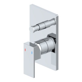 Miscelatore Incasso Doccia con Deviatore Serie Rubik Cromato Idrobric IC04.0907.01