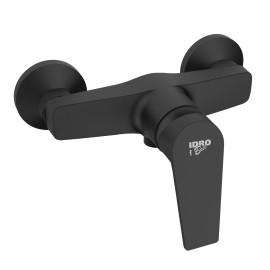 Miscelatore Esterno Doccia Serie Milton Nero Opaco Idrobric IC04.1267.02