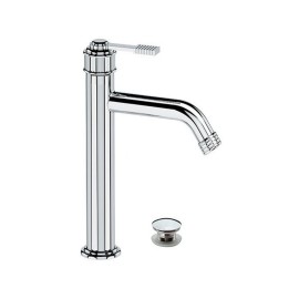 Miscelatore lavabo, altezza media, senza foro sul corpo, con scarico click-clack e troppopieno - serie Atelier Remer AL10ACC