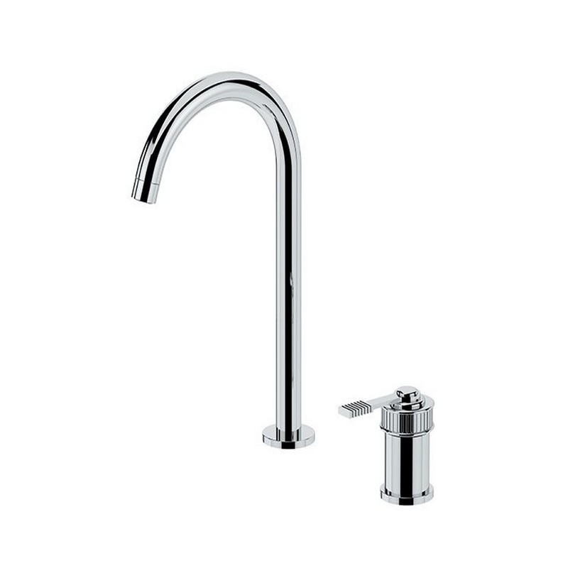 Miscelatore monocomando per lavabo a due fori, con bocca L - serie Atelier Remer AL57L