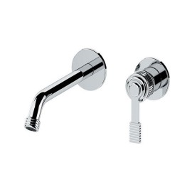 Miscelatore a incasso per lavabo, su due piastre tonde separate bocca 19 cm - serie Atelier Remer AL15PL