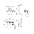 Set incasso vasca a due vie - serie Atelier Remer AL53D2PWB