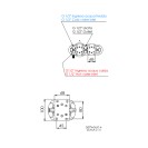 Set incasso vasca a due vie - serie Atelier Remer AL53D2PWB