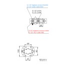 Set a incasso a 2 vie per vasca - serie Atelier Remer AL53D2WB