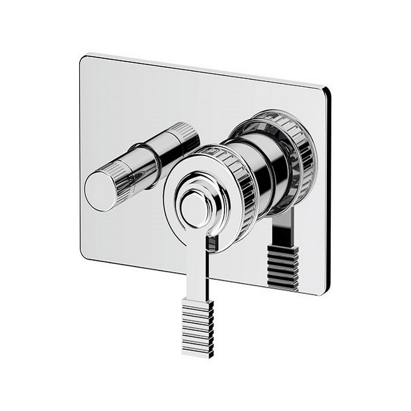 Miscelatore a incasso per vasca/doccia con deviatore a 2 vie con vitone ceramico - serie Atelier Remer AL09HRG