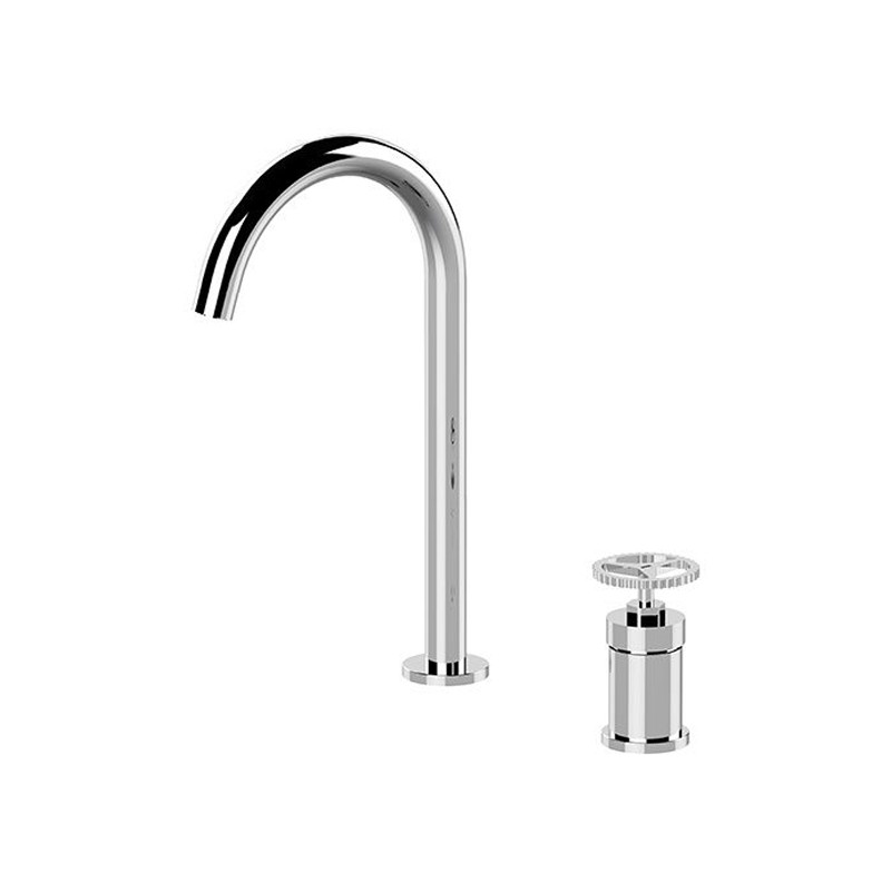Miscelatore per lavabo a due foricon bocca L senza scarico - serie Chrono Remer CH57L