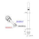 Miscelatore per lavabo a due foricon bocca L senza scarico - serie Chrono Remer CH57L
