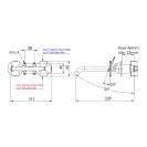 Miscelatore a incasso per lavabo su due piastre tonde bocca 19 cm - serie Chrono Remer CH15PL