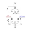 Miscelatore vasca esterno senza set doccia - serie Chrono Remer CH05