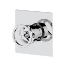 Miscelatore vasca doccia da incasso senza deviatore su piastra quadrata ultra-piatta - serie Chrono Remer CH30Q