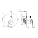 Miscelatore a incasso per vasca doccia con deviatore a 2 vie a vitone ceramico - serie Chrono Remer CH09HL