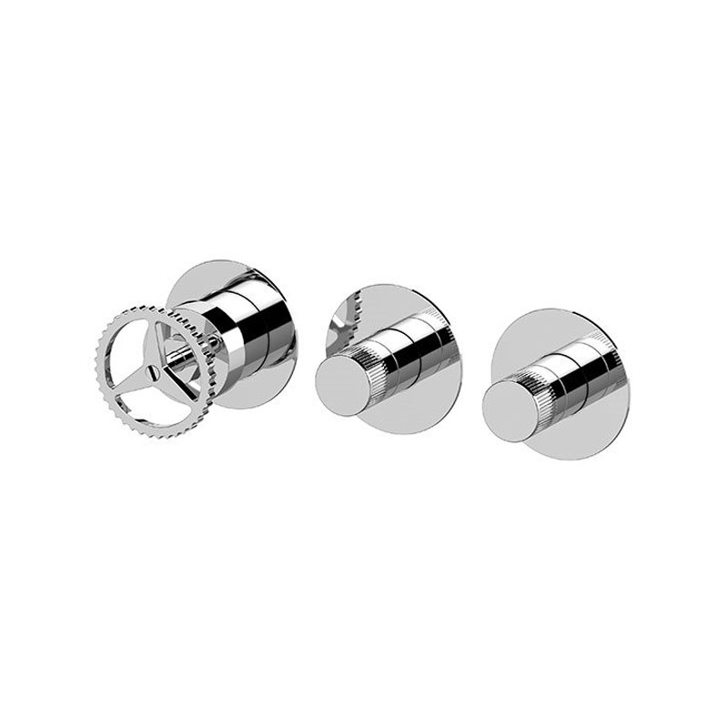Miscelatore a incasso a 2 vie per vasca o doccia con deviatore singolo a vitone ceramico - serie Chrono Remer CH98D2PWB