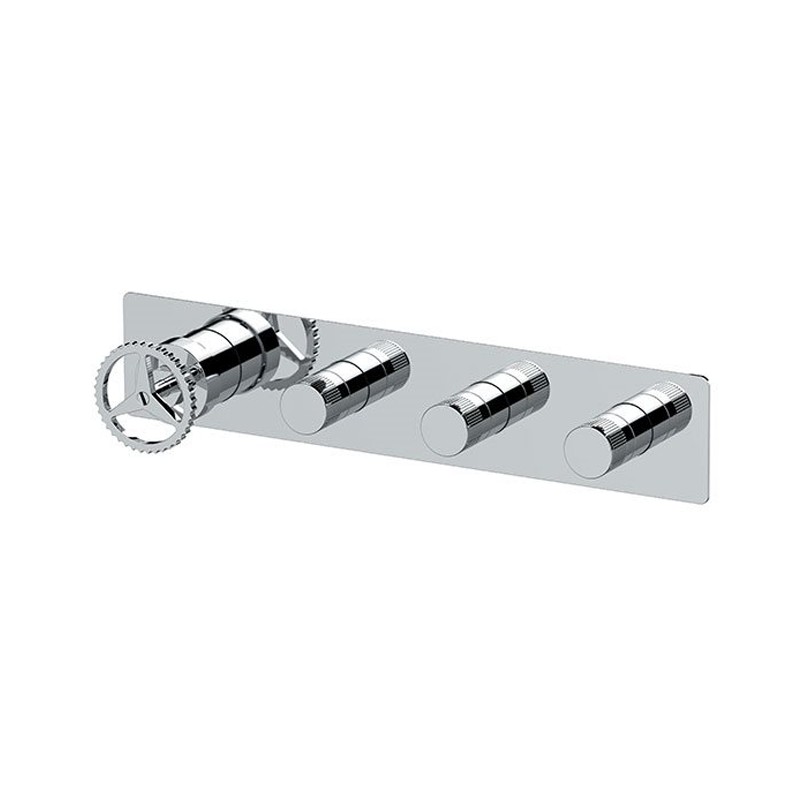 Miscelatore a incasso per a 3 vie per vasca o doccia con deviatore singolo - serie Chrono Remer CH98D3WB
