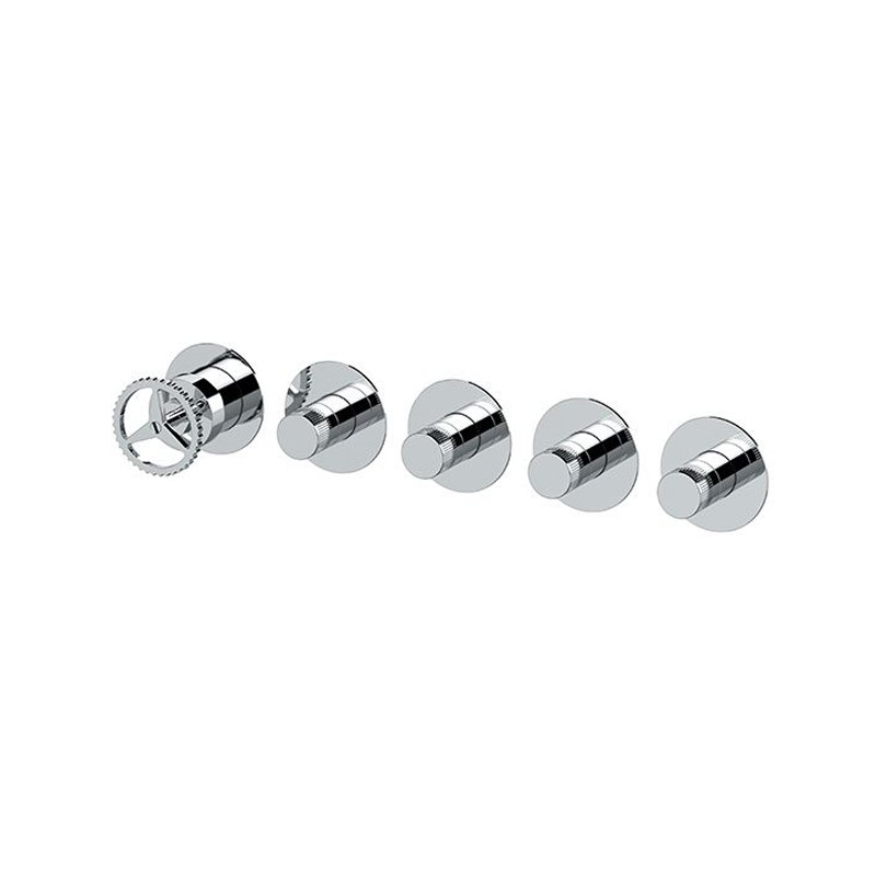 Miscelatore a incasso a 4 vie per vasca o doccia con deviatore singolo - serie Chrono Remer CH98D4PWB