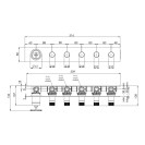 Miscelatore a incasso a 5 vie per vasca o doccia - serie Chrono Remer CH98D5WB