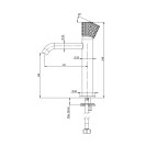 Miscelatore per lavabo altezza media senza scarico e senza foro sul corpo - serie Celebrity Remer CEC12A