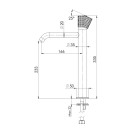 Miscelatore alto per lavabo modello XL senza scarico - serie Celebrity Remer CEC11LXL