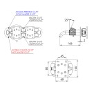 Set miscelatore a incasso a 3 vie per vasca/doccia su 3 piastre tonde - serie Celebrity Remer CEC54D3PWB
