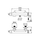 Miscelatore Esterno Doccia Serie Nobel Cromato Idrobric IC04.1138.01
