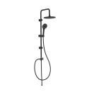Colonna Doccia Berna Nera in Acciaio con Doccetta 4 Getti Idrobric IC03.0169.02