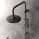 Colonna Doccia Berna Nera in Acciaio con Doccetta 4 Getti Idrobric IC03.0169.02