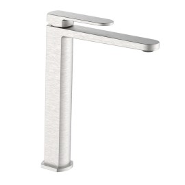 Miscelatore lavabo alto acciaio spazzolato senza piletta - serie Venere Aquasanit IC04.1394.29